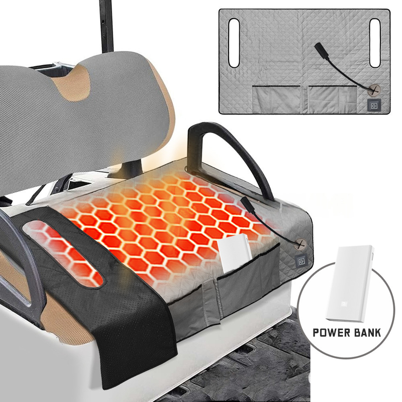 Proteção contra sobreaquecimento Pad de aquecimento de golfe para carrinho de golfe almofada de assento de aquecimento material lavável fonte de energia DC/AC