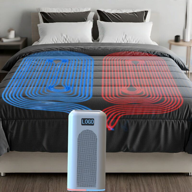 Colar de refrigeração com sistema de controlo climático de zona dupla para regulação precisa da temperatura e melhor conforto de sono profundo