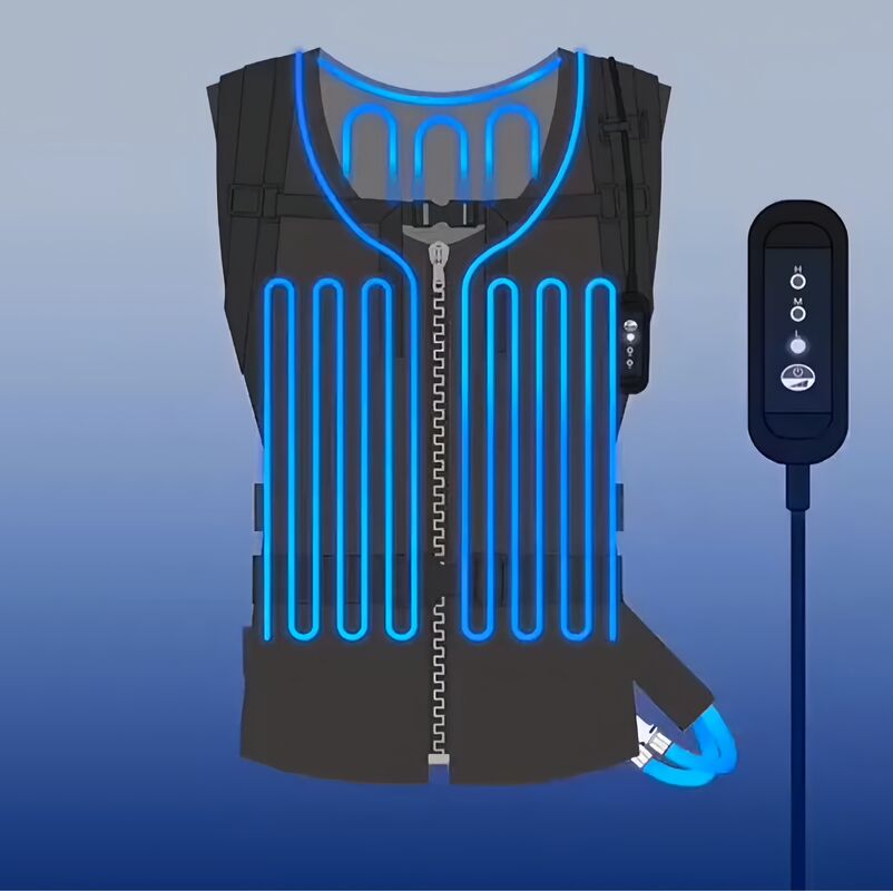 Veste de refrigeração inteligente Sistema de refrigeração de mochila de energia com temperatura ajustável e construção de nylon durável para o exterior