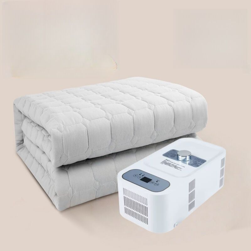 Luxo 600TC de algodão de bambu controle de temperatura de zona dupla Smart cama colchão com sistema de arrefecimento silencioso e aquecimento suave