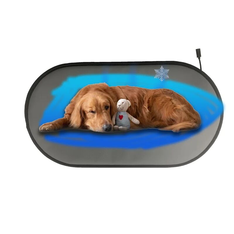 Cama elétrica para cães com sistema de aquecimento e resfriamento PTC Proteção ecológica contra superaquecimento Tapete de resfriamento para animais de estimação em todas as estações para cães e gatos