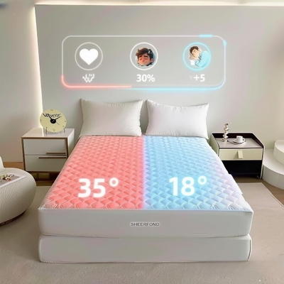 Sistema de refrigeração de cama e cobertor com controle de zonas duplas