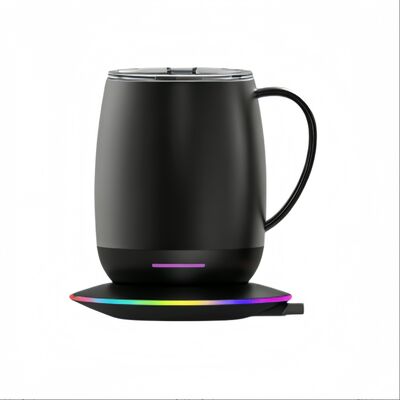 Aquecedor de caneca de café estilo digital portátil, temperatura controlada, autoaquecimento, desenvolvimento de design de fábrica, capacidade de 500ml