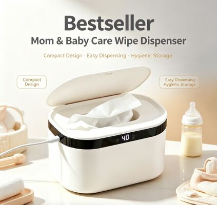 Brinquedos inteligentes portáteis para bebês aquecedores, controle de toque portátil Brinquedos para bebês aquecedores para cuidados infantis, temperatura ajustável, PP e silicone, certificado CE FCC RoHS